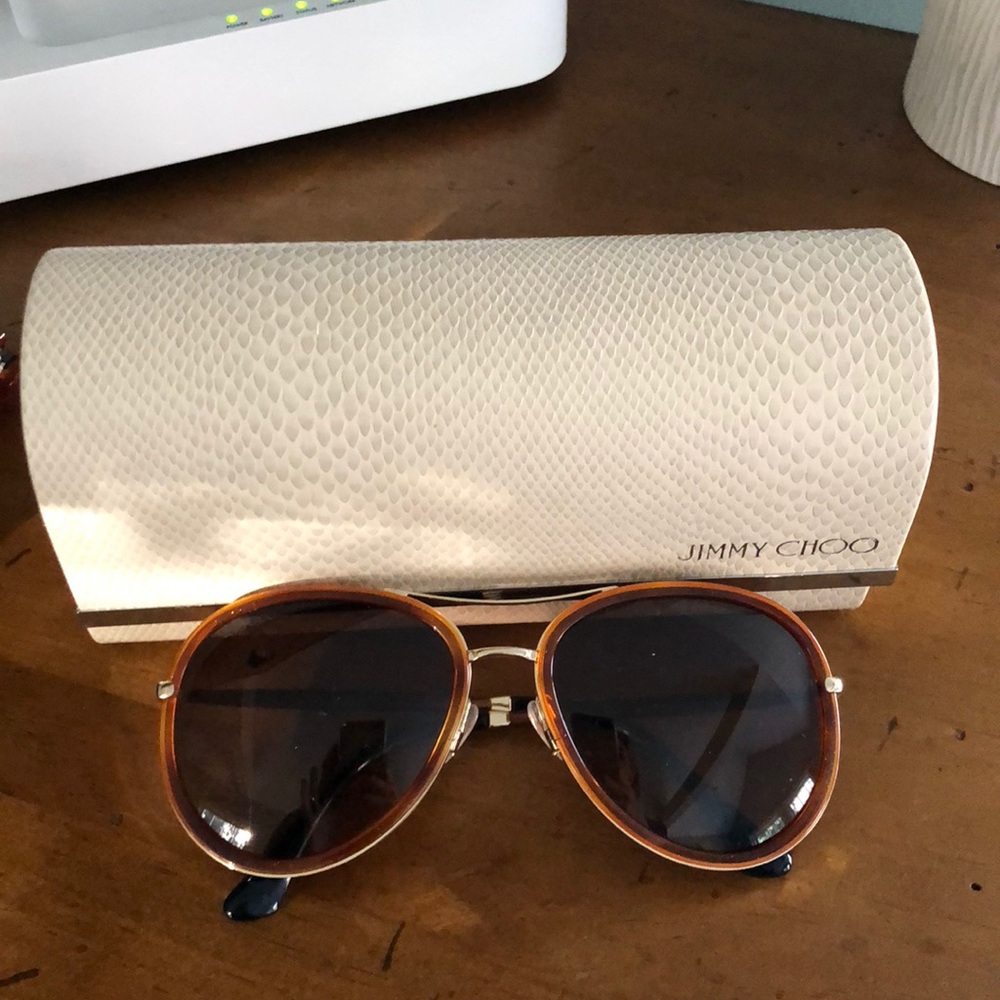 Jimmy Choo Sunglasses (aviator style)